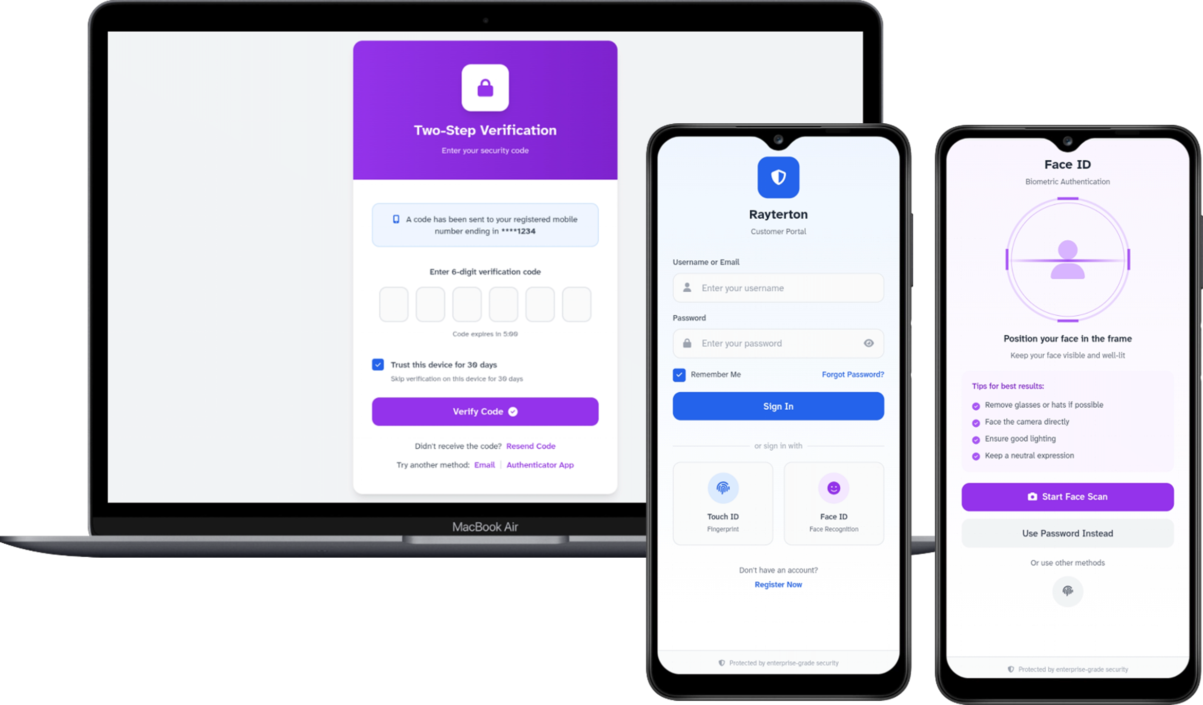 Mobile Login Interface