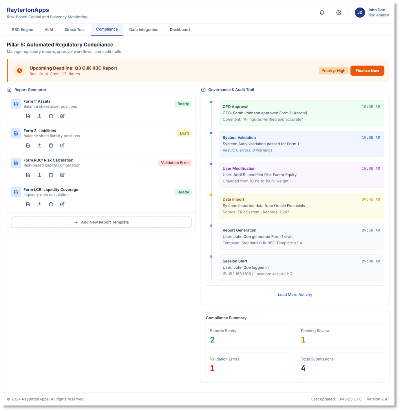 Automated Regulatory Compliance Bridge