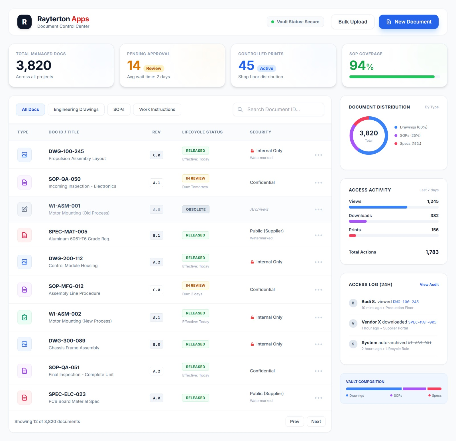 Engineering & Document Hub