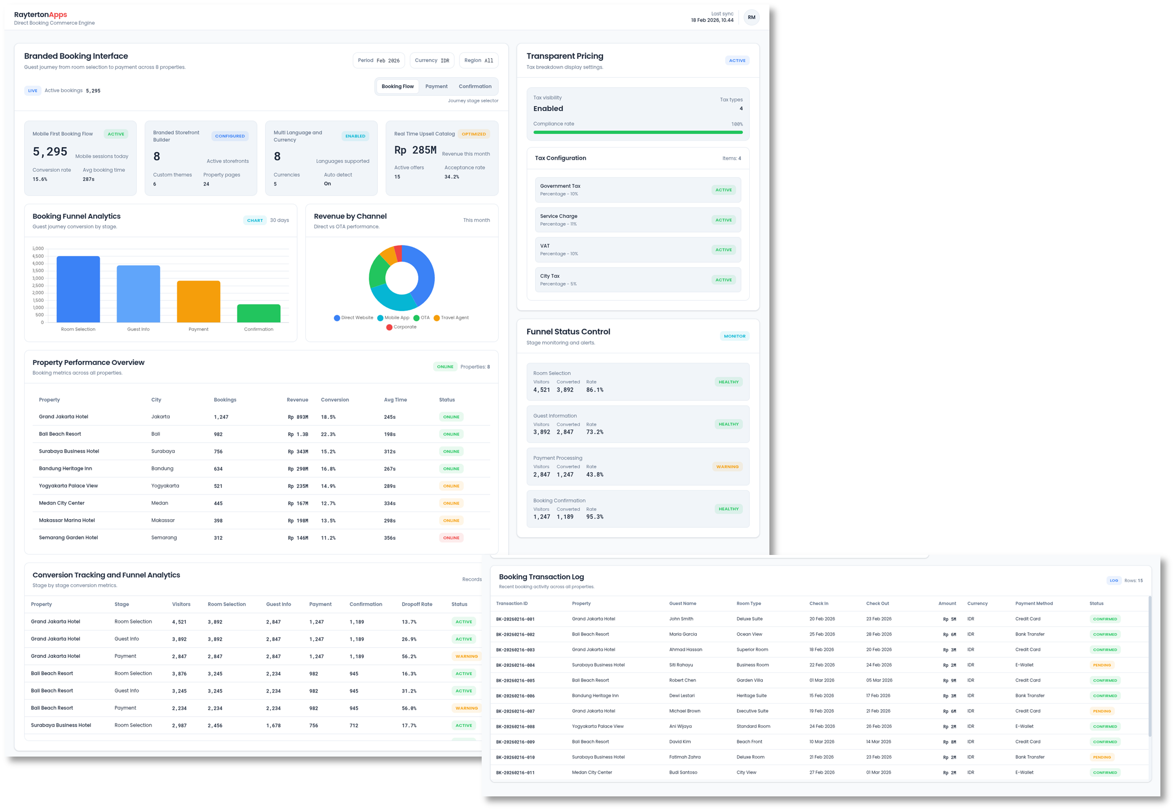 Direct Booking Commerce Engine