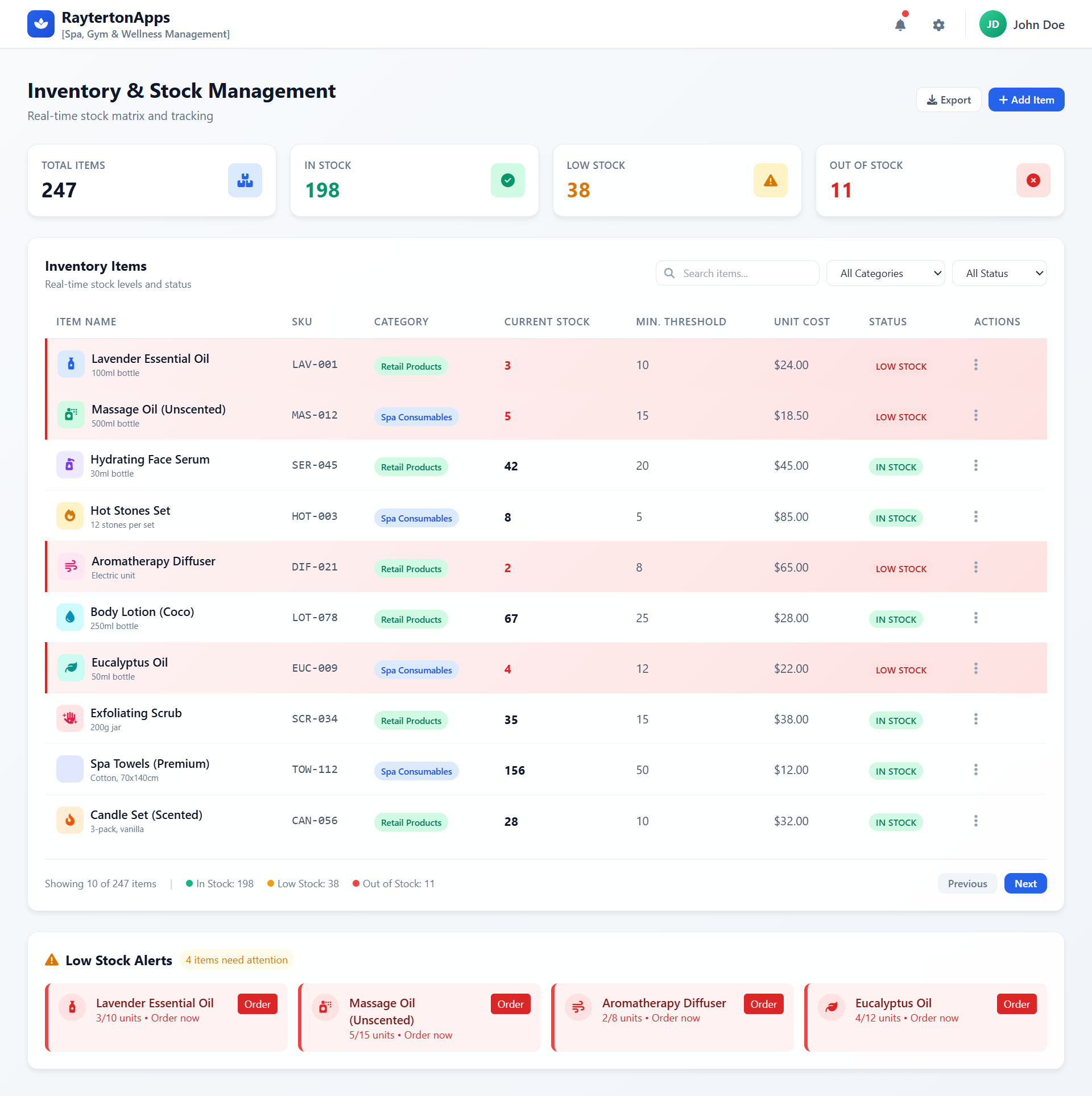 Inventory and Stock Management